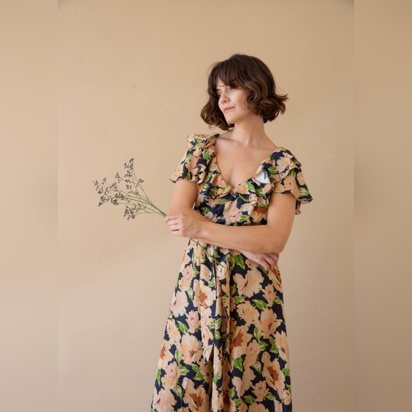 The GREAT. the Parish dress in victorian rose, 2 (medium) - Picture 6 of 14